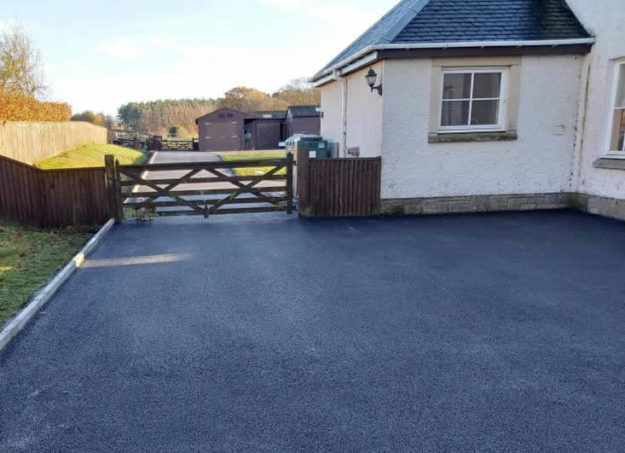 new driveway pathway parking jedburgh scottish borders