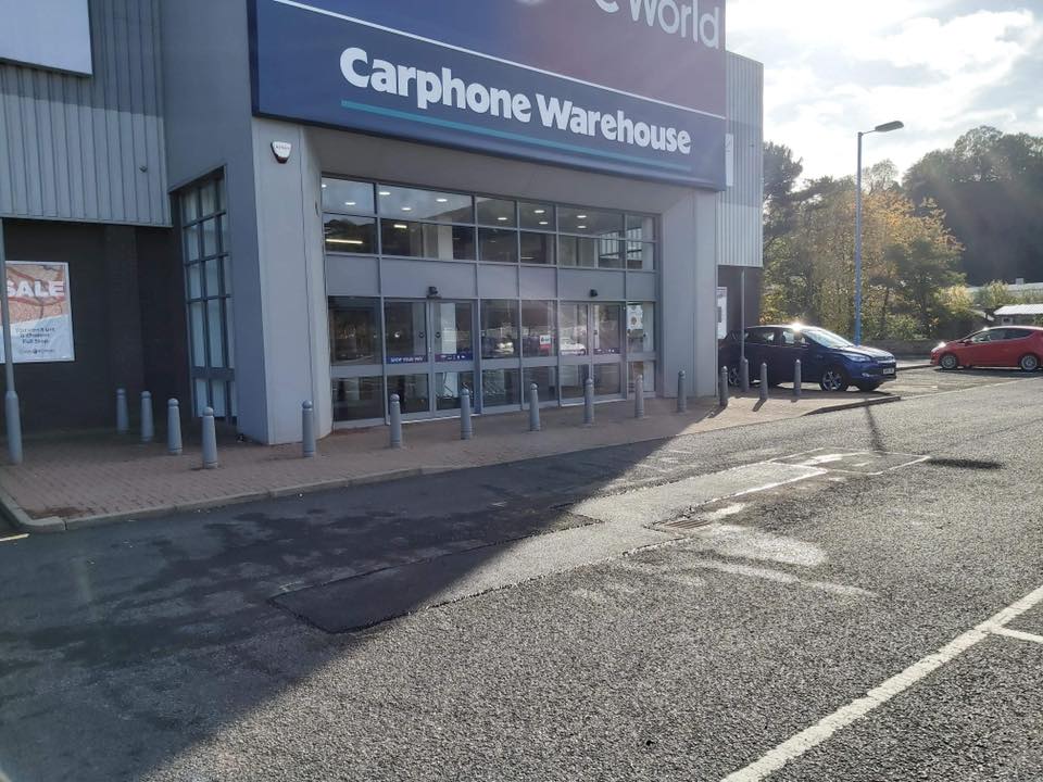 Tarmac Car Park Repairs - Matalan, Currys Galashiels