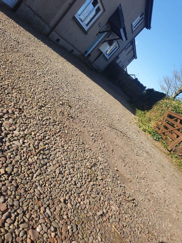 Tarmac Driveway, Gordon, Scottish Borders - Before