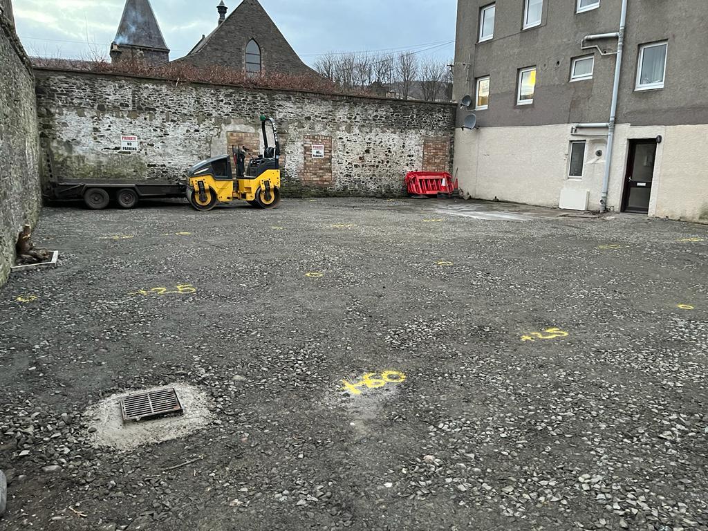 Residential Tarmac Car Park Installation, Galashiels