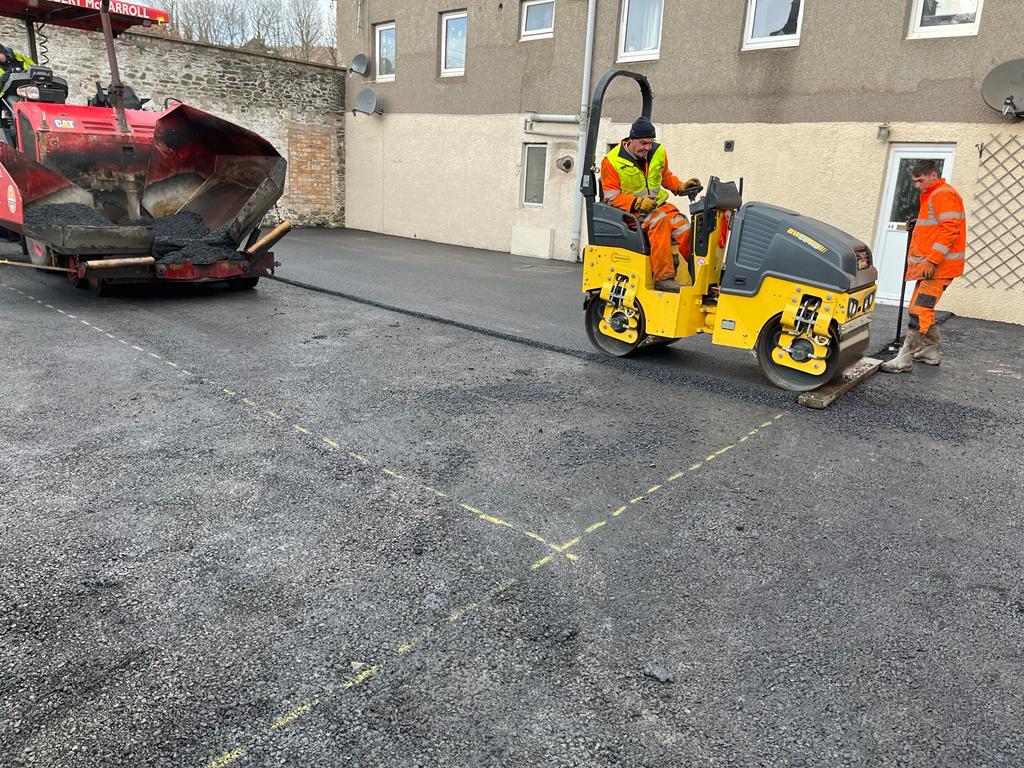 Residential Tarmac Car Park Installation, Galashiels