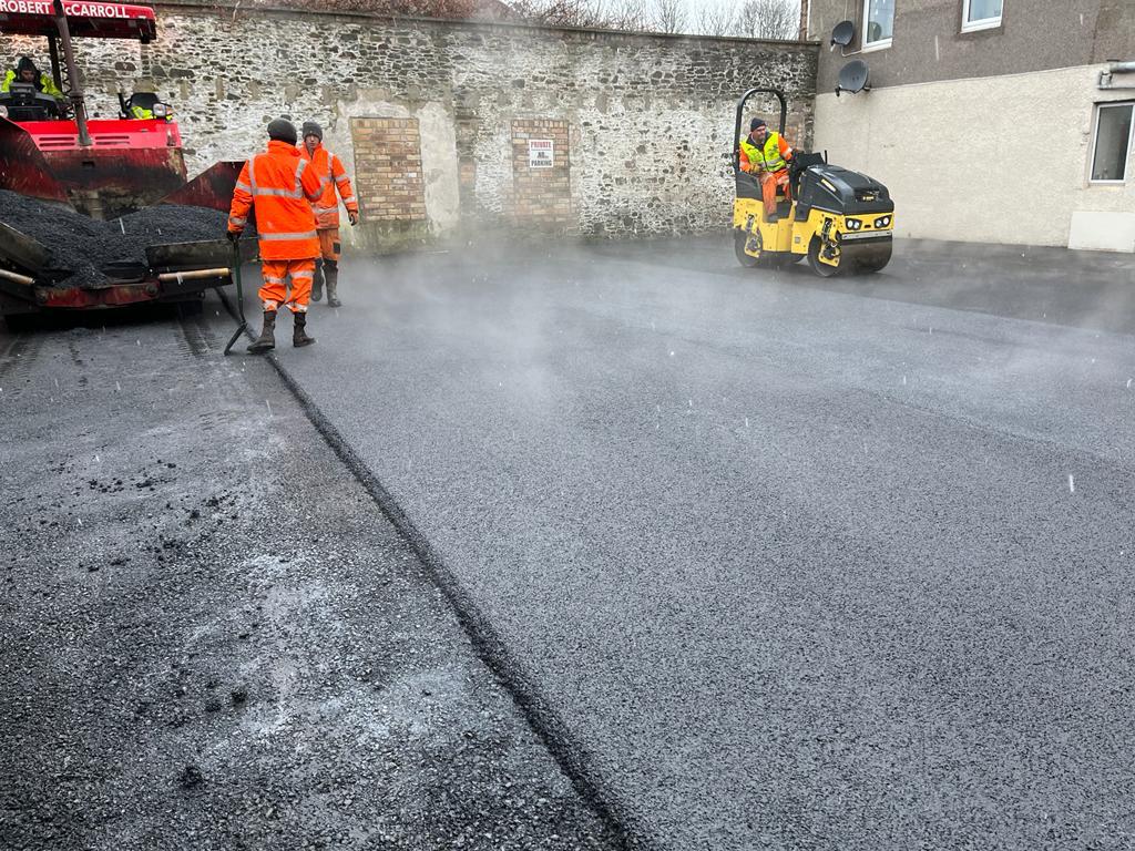 Residential Tarmac Car Park Installation, Galashiels