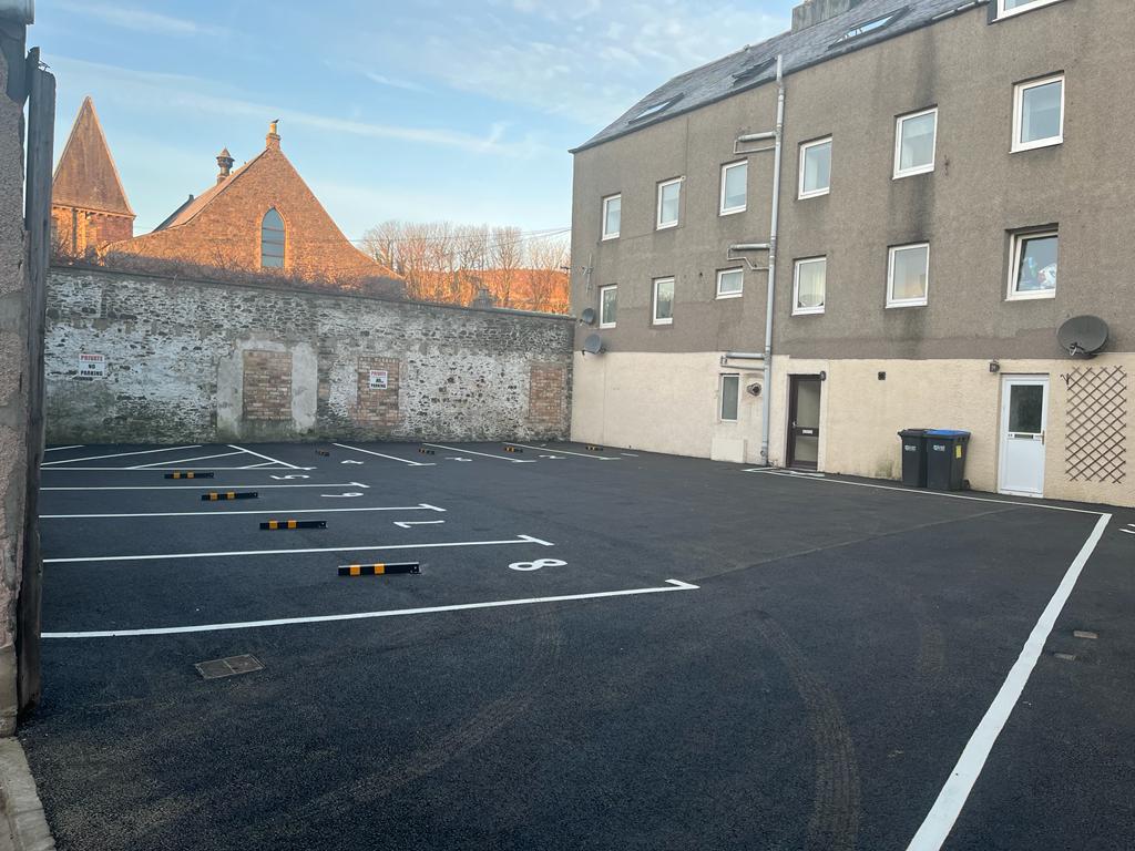 Residential Tarmac Car Park Installation, Galashiels