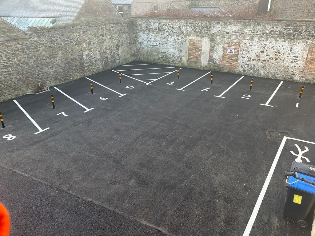 Residential Tarmac Car Park Installation, Galashiels