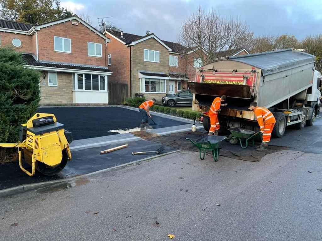 Tarmac Driveway with Spotlights in Balerno Edinburgh