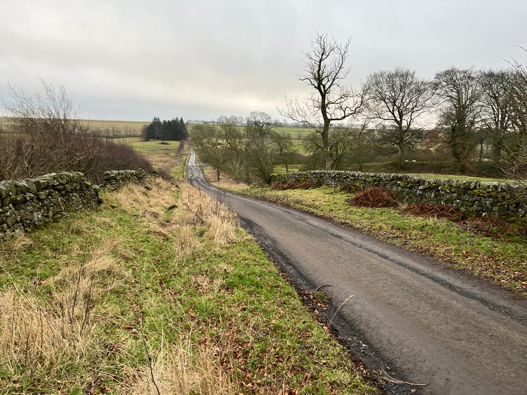 New Tarmac Farm Road Installation, West Linton