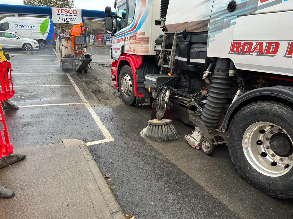 Car Park Tarmac Repairs - Tesco Express, Edinburgh