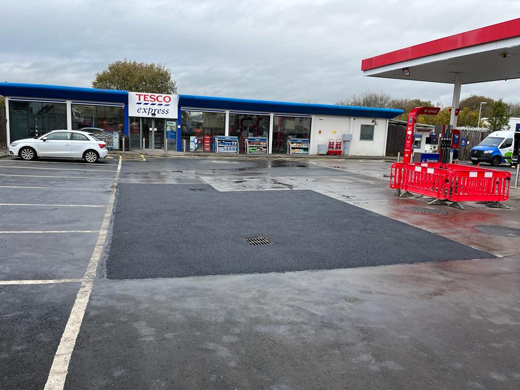 Car Park Tarmac Repairs - Tesco Express, Edinburgh