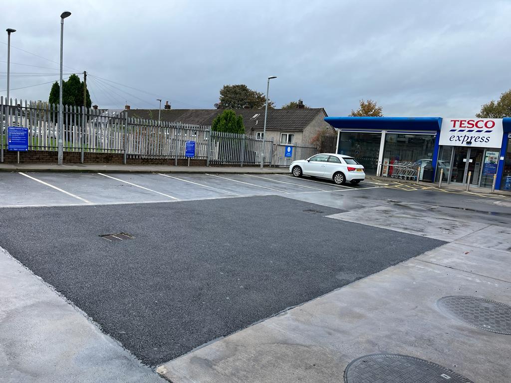 Car Park Tarmac Repairs - Tesco Express, Edinburgh