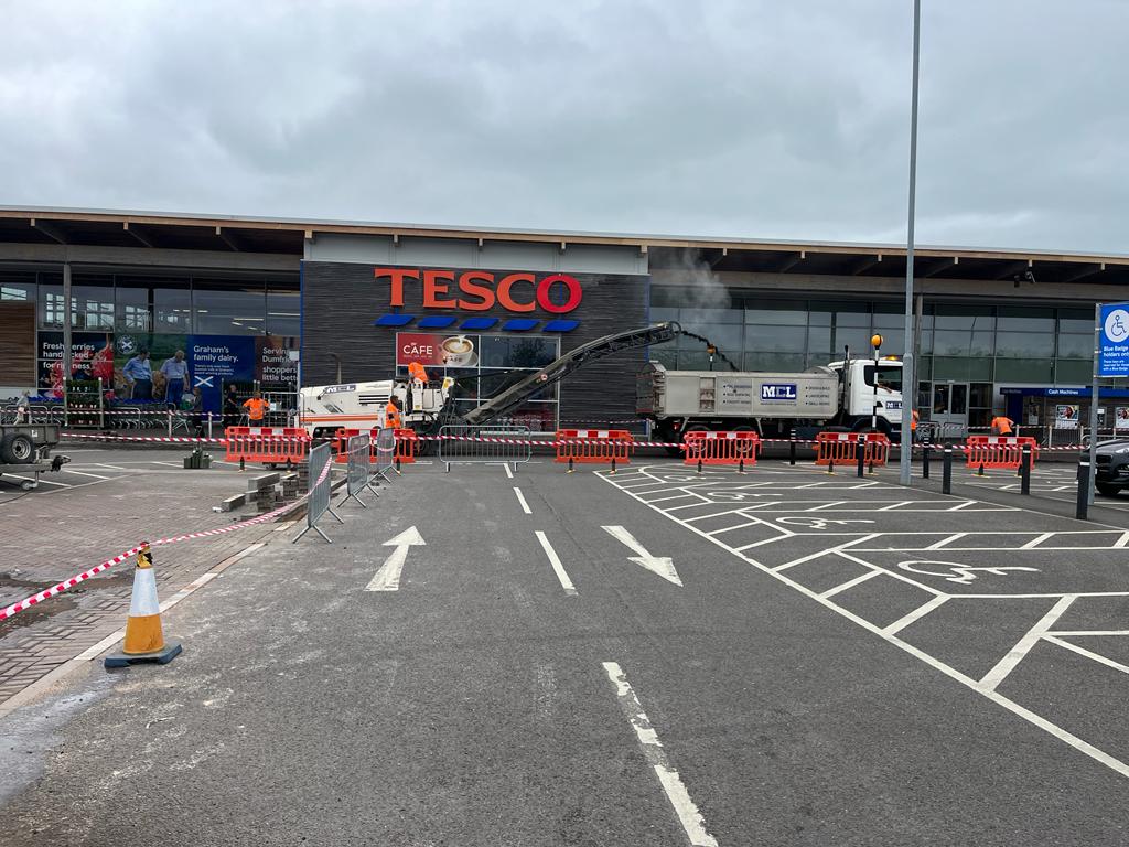 Tarmac Tesco Superstore Car Park - Dumfries and Galloway