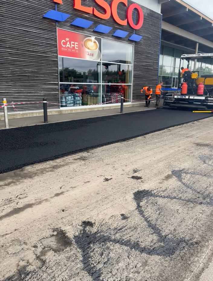 Tarmac Tesco Superstore Car Park - Dumfries and Galloway