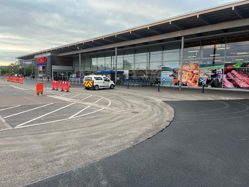 Tarmac Tesco Superstore Car Park - Dumfries and Galloway