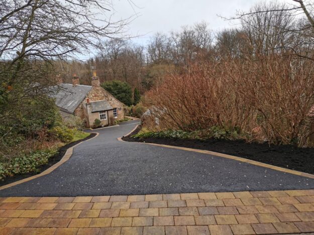 Tarmac Driveway Dunbar - Monoblock Edging, Path, Drainage