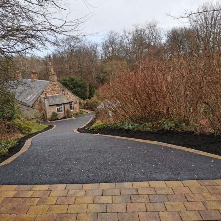 Tarmac Driveway Dunbar - Monoblock Edging, Path, Drainage