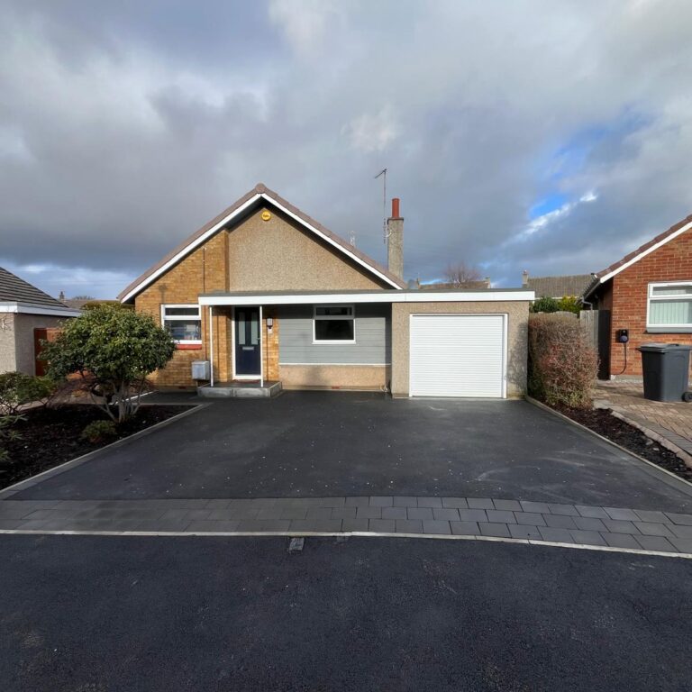 Tarmac Driveway, Currie, Edinburgh with Monblock Border