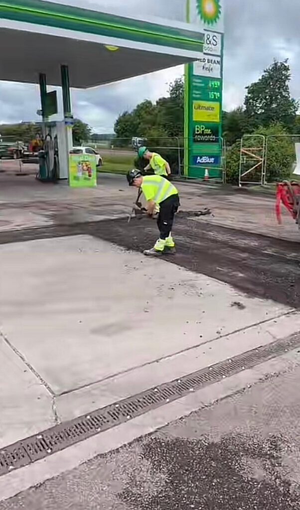 Tarmac Repairs Dundee - BP Service Station