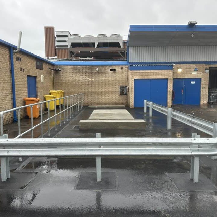 Intalled Refrigerator Concrete Bases, Armco Barriers, Tarmac Reinstatement - Tesco, Dalgety Bay, Fife