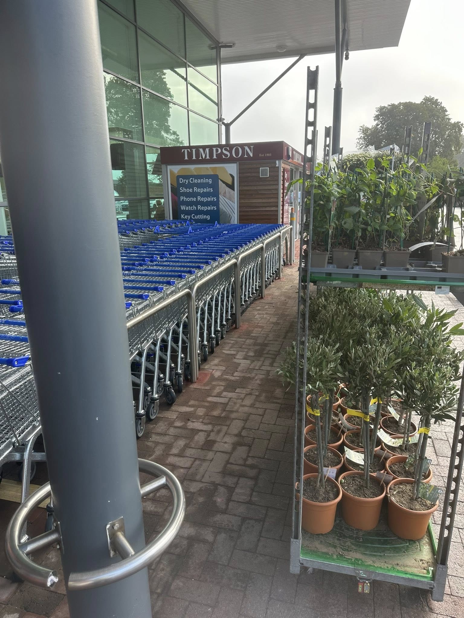 In Store Shuttle Installed Trolley Shuttle Areas, Store Entrance, Path Repairs, Anti-Ram ...